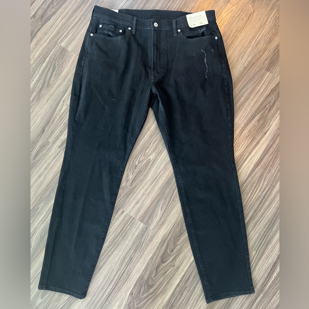 NWT Men’s Abercrombie‎ athletic slim black jeans